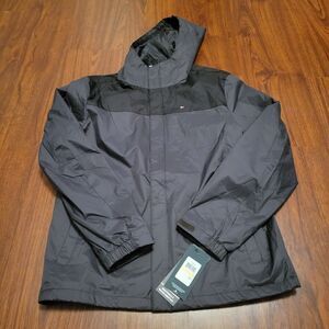 Tommy Hilfiger Men’s Lightweight Hooded Rain Jacket Black NWT Size Small